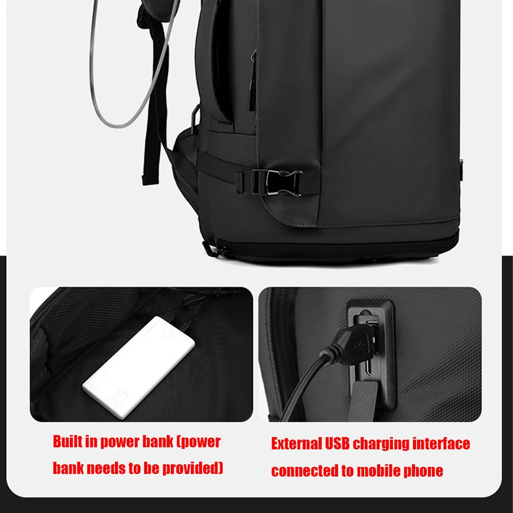 Sac à dos à main pour hommes, compartiment à chaussures, sac à dos de jour, étui à bombes, sac à dos pour ordinateur portable, voyage d'affaires, collège, 16 po, 20l, 35l, nouveau