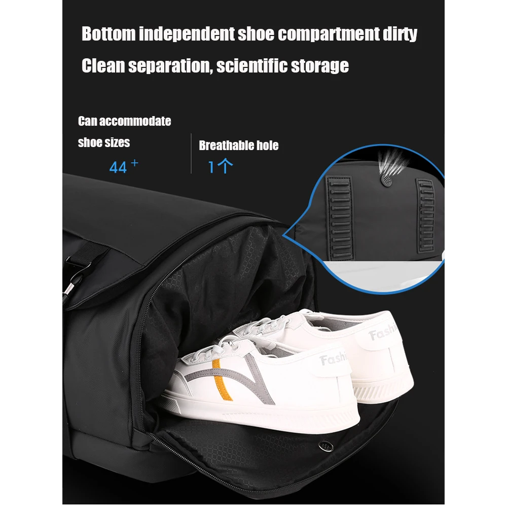 Sac à dos à main pour hommes, compartiment à chaussures, sac à dos de jour, étui à bombes, sac à dos pour ordinateur portable, voyage d'affaires, collège, 16 po, 20l, 35l, nouveau
