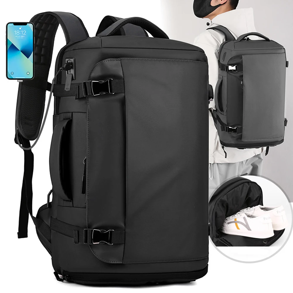 Sac à dos à main pour hommes, compartiment à chaussures, sac à dos de jour, étui à bombes, sac à dos pour ordinateur portable, voyage d'affaires, collège, 16 po, 20l, 35l, nouveau