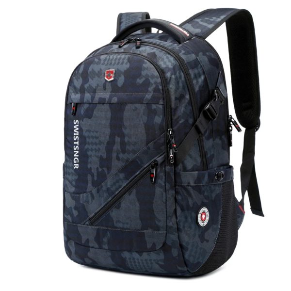 Sac à dos étanche pour homme et femme, sac d'école vintage, sac de voyage Oxford, chargement USB, adapté pour ordinateur portable 17 pouces, nouveau, 2024
