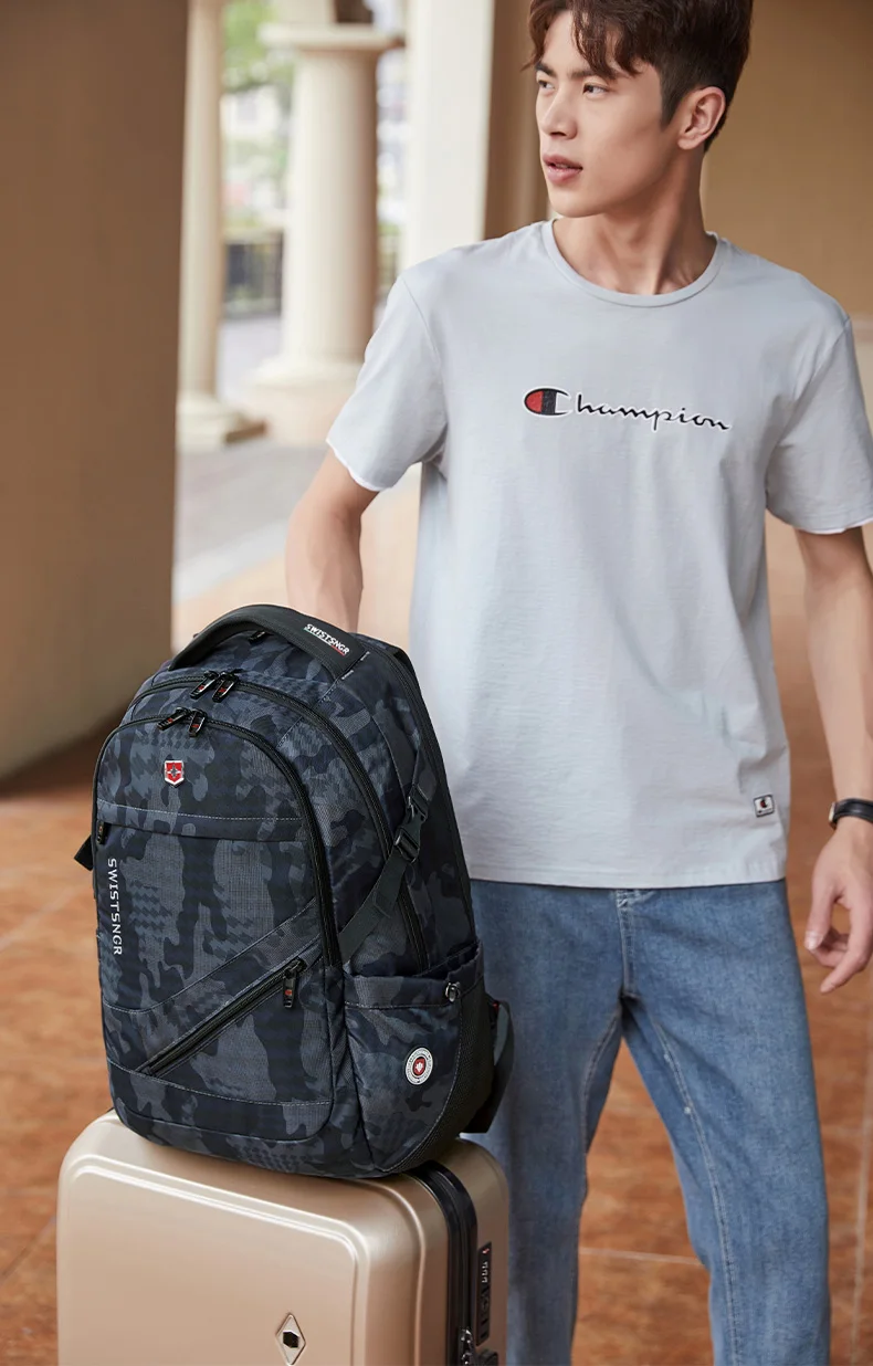 Sac à dos étanche pour homme et femme, sac d'école vintage, sac de voyage Oxford, chargement USB, adapté pour ordinateur portable 17 pouces, nouveau, 2024