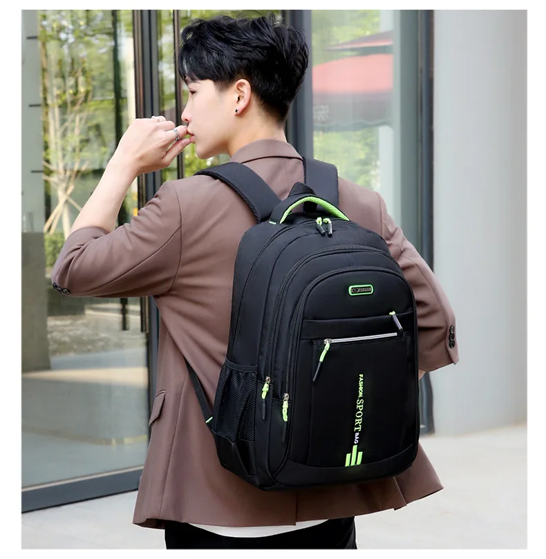 Sac à dos Oxford étanche pour homme, sac d'ordinateur d'affaires, sac à dos décontracté, cartable pour lycéen, grand Capa