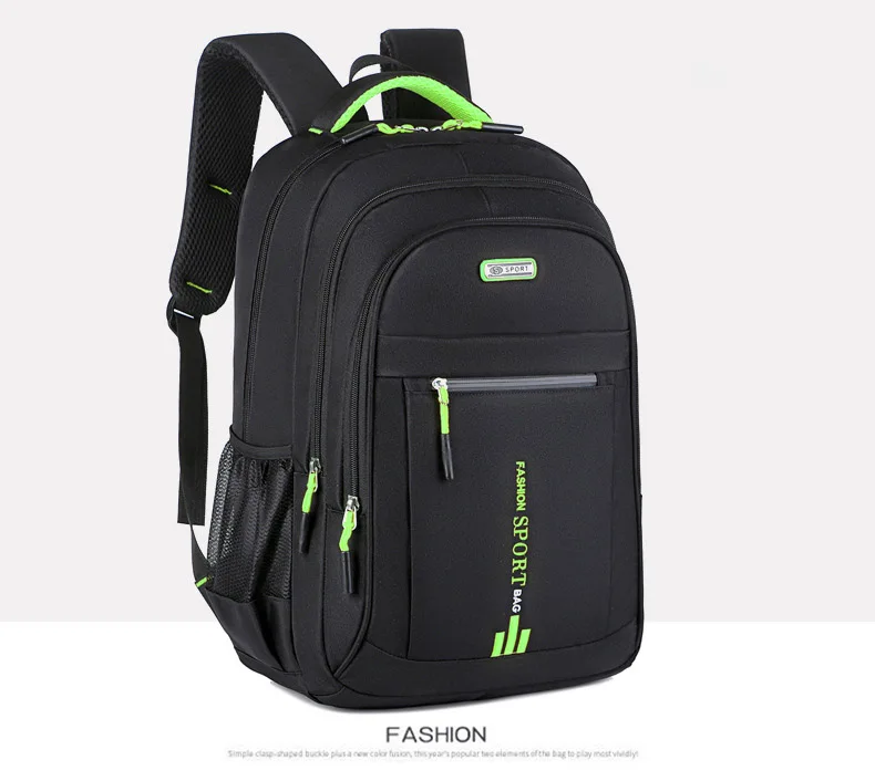 Sac à dos Oxford étanche pour homme, sac d'ordinateur d'affaires, sac à dos décontracté, cartable pour lycéen, grand Capa