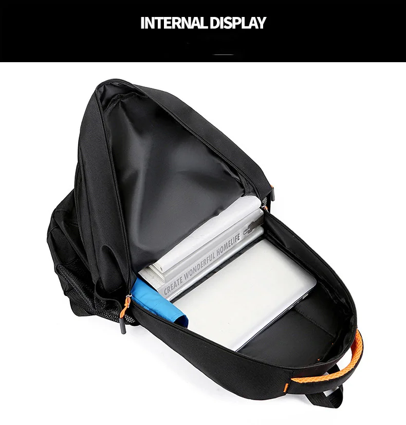 Sac à dos Oxford étanche pour homme, sac d'ordinateur d'affaires, sac à dos décontracté, cartable pour lycéen, grand Capa