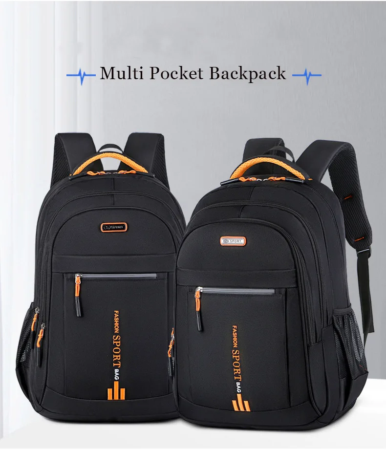Sac à dos Oxford étanche pour homme, sac d'ordinateur d'affaires, sac à dos décontracté, cartable pour lycéen, grand Capa