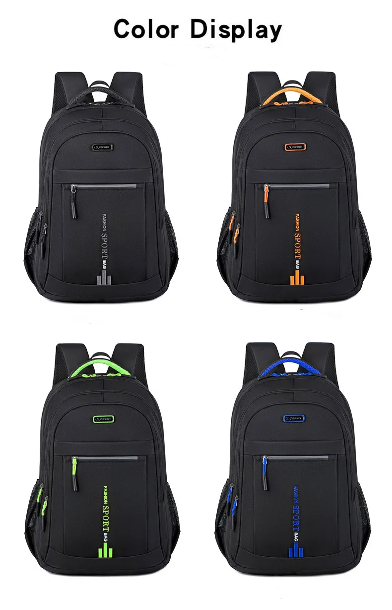 Sac à dos Oxford étanche pour homme, sac d'ordinateur d'affaires, sac à dos décontracté, cartable pour lycéen, grand Capa