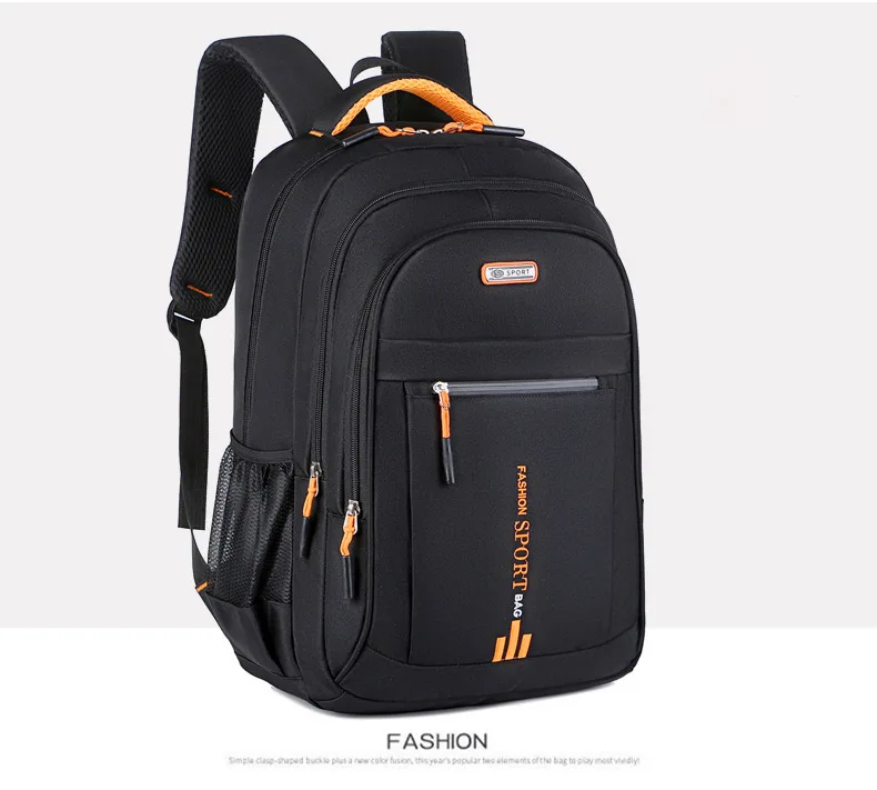 Sac à dos Oxford étanche pour homme, sac d'ordinateur d'affaires, sac à dos décontracté, cartable pour lycéen, grand Capa