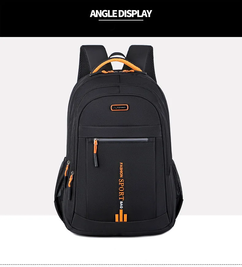 Sac à dos Oxford étanche pour homme, sac d'ordinateur d'affaires, sac à dos décontracté, cartable pour lycéen, grand Capa