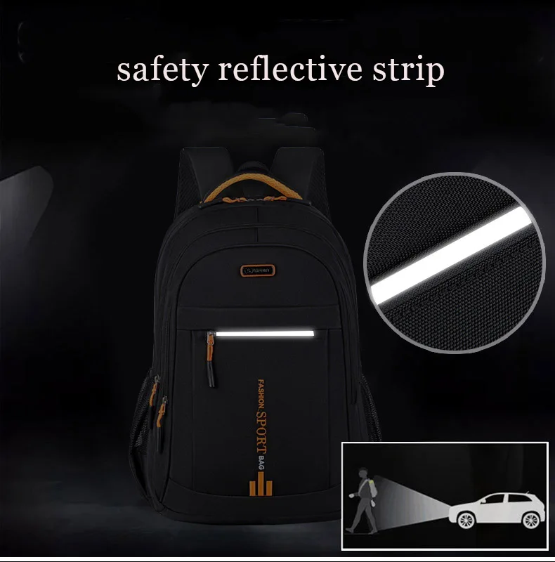 Sac à dos Oxford étanche pour homme, sac d'ordinateur d'affaires, sac à dos décontracté, cartable pour lycéen, grand Capa