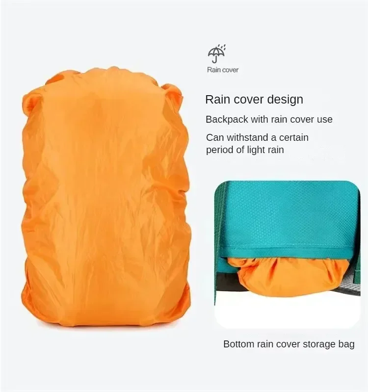Sac à dos de camping de randonnée en plein air pour hommes et femmes, sac d'escalade léger, sac à dos de cyclisme avec housse étanche, 40L Sac à dos de camping de randonnée en plein air pour hommes et femmes, sac d'escalade léger, sac à dos de cyclisme avec housse étanche, 40L