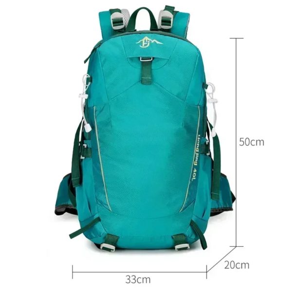 Sac à dos de camping de randonnée en plein air pour hommes et femmes, sac d'escalade léger, sac à dos de cyclisme avec housse étanche, 40L – Image 2