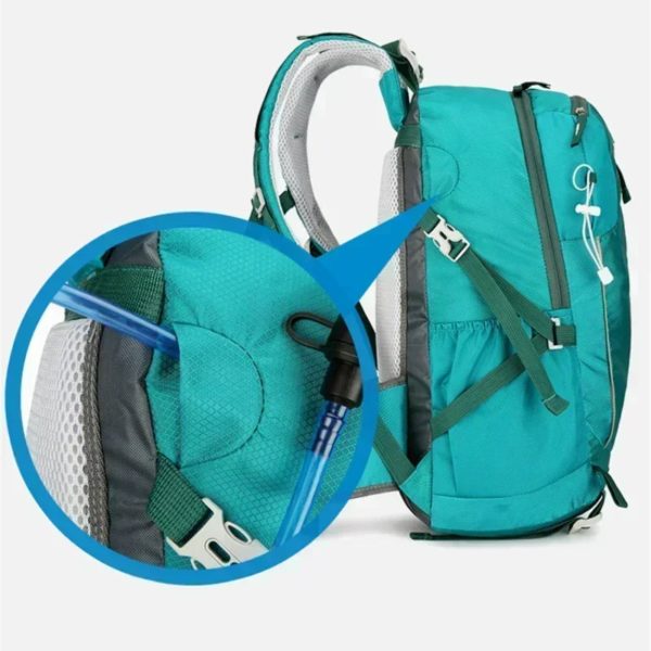 Sac à dos de camping de randonnée en plein air pour hommes et femmes, sac d'escalade léger, sac à dos de cyclisme avec housse étanche, 40L – Image 6