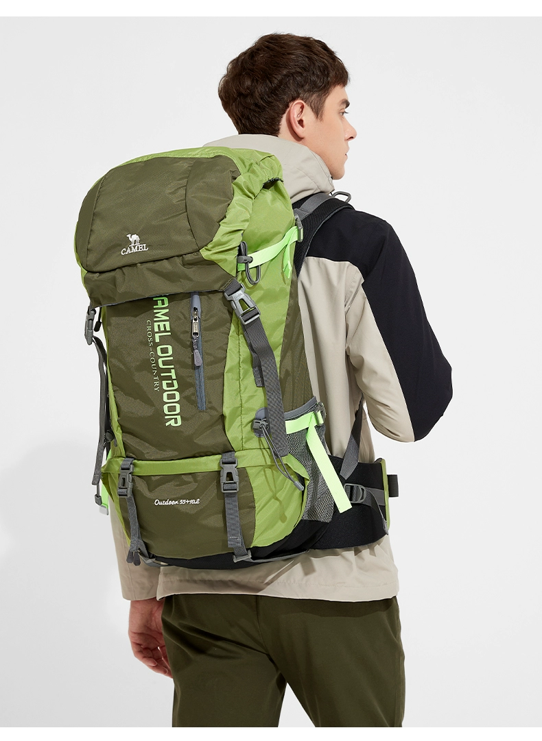 GOLDEN CAMEL-Sacs à dos de randonnée étanches pour hommes et femmes, sac d'alpinisme extérieur, sac à dos de camping et de voyage, grande taille, 56L