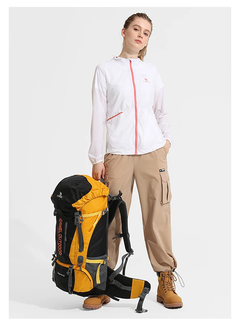 GOLDEN CAMEL-Sacs à dos de randonnée étanches pour hommes et femmes, sac d'alpinisme extérieur, sac à dos de camping et de voyage, grande taille, 56L
