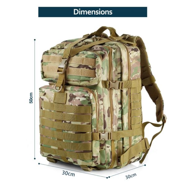 Solomon-Caméra tactique extérieure à double épaule, sports de cyclisme, voyage, attaque, multi-fu, grand 3P SR, 50 L