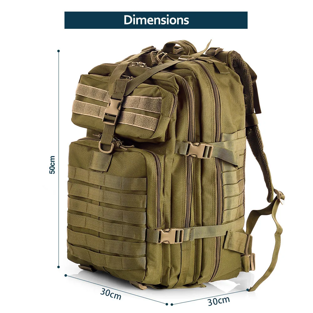 Solomon-Caméra tactique extérieure à double épaule, sports de cyclisme, voyage, attaque, multi-fu, grand 3P SR, 50 L