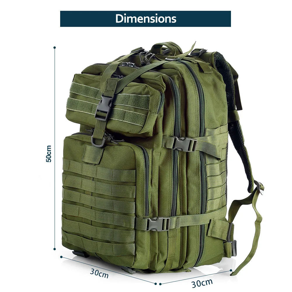 Solomon-Caméra tactique extérieure à double épaule, sports de cyclisme, voyage, attaque, multi-fu, grand 3P SR, 50 L