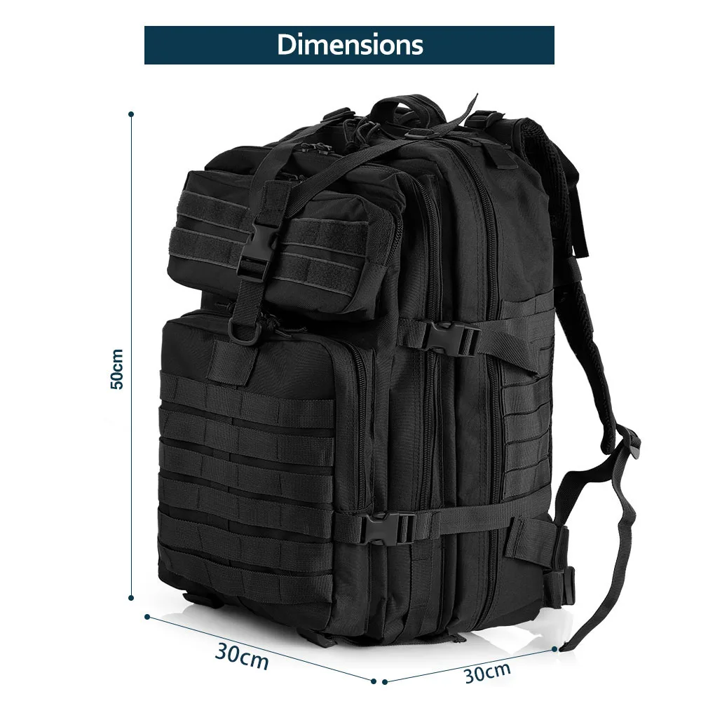 Solomon-Caméra tactique extérieure à double épaule, sports de cyclisme, voyage, attaque, multi-fu, grand 3P SR, 50 L