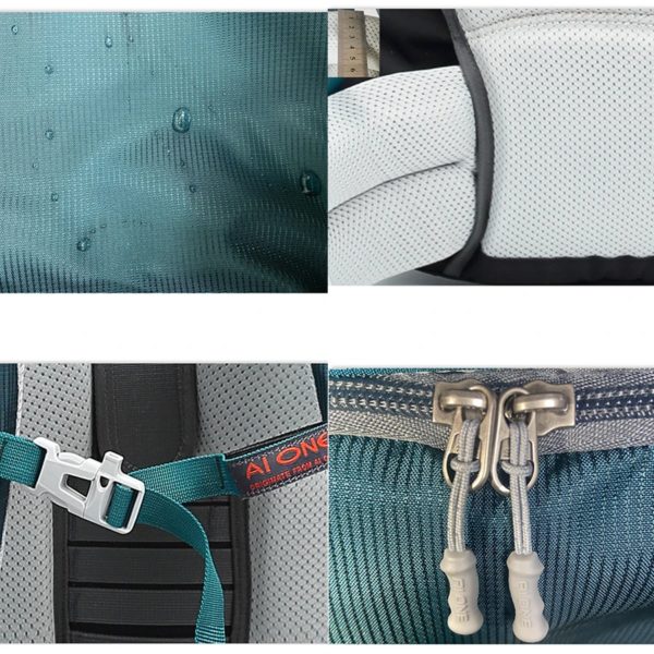 Sac à dos de voyage de grande capacité avec housse de pluie, sac de sport, sac de randonnée, sac à dos de camping, vélo, réglable, Molle, escalade, 80L – Image 5