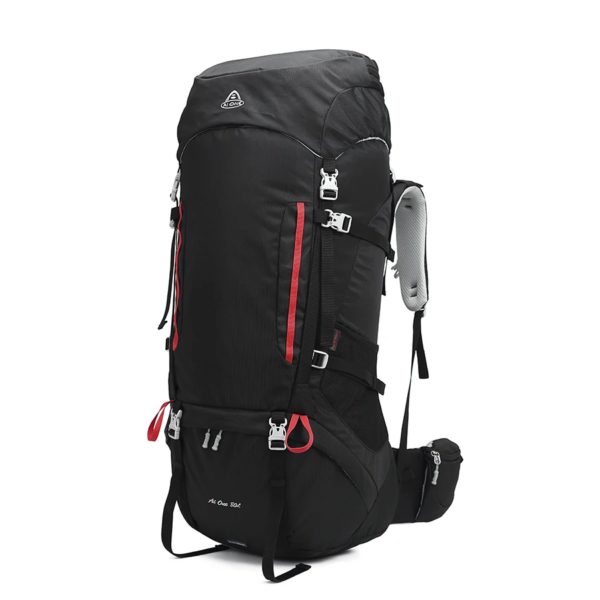 Sac à dos de voyage de grande capacité avec housse de pluie, sac de sport, sac de randonnée, sac à dos de camping, vélo, réglable, Molle, escalade, 80L – Image 2