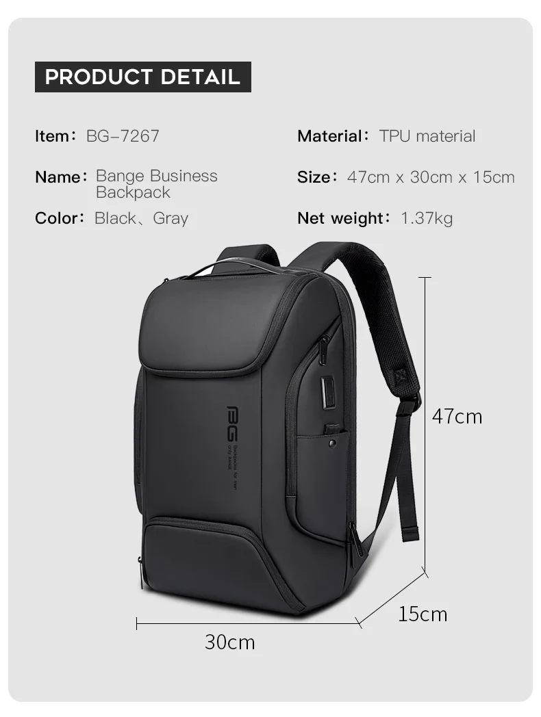 BANGE-Sacs à dos multifonctions pour ordinateur portable, grande capacité, 03/travail, sac à dos d'affaires, nouveauté