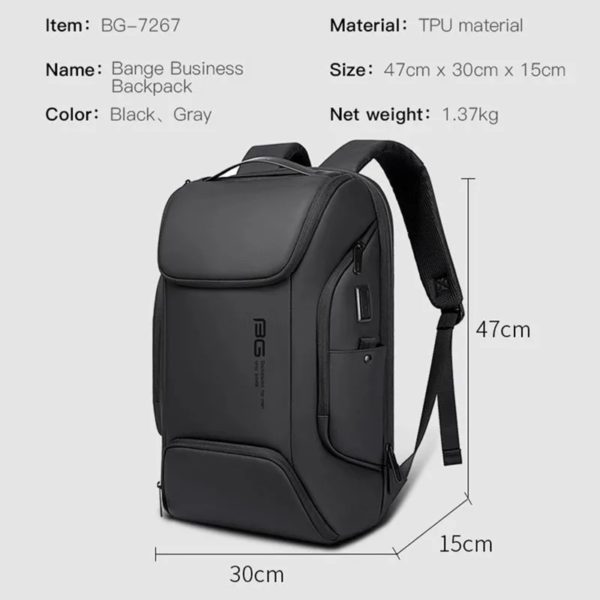 BANGE-Sacs à dos multifonctions pour ordinateur portable, grande capacité, 03/travail, sac à dos d'affaires, nouveauté – Image 2