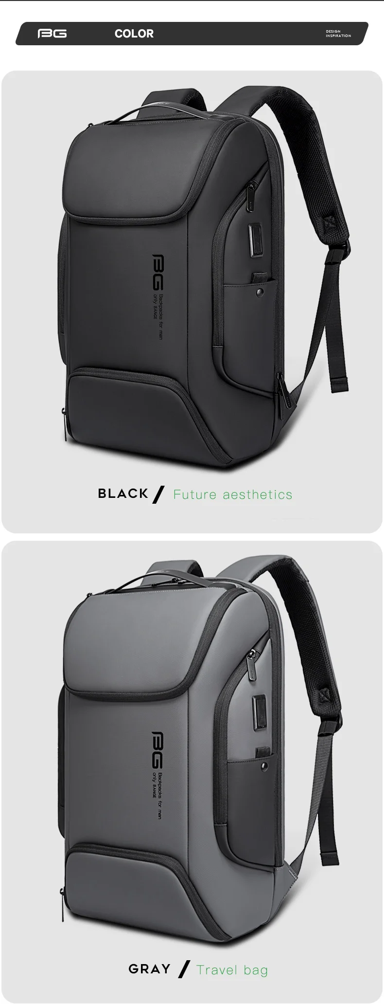 BANGE-Sacs à dos multifonctions pour ordinateur portable, grande capacité, 03/travail, sac à dos d'affaires, nouveauté