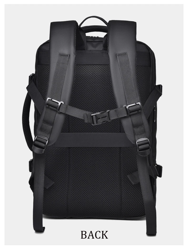 Sac à dos d'affaires pour homme, sac à dos pour ordinateur portable, sac USB étanche multi-extensible, sac de voyage, 03/Commute