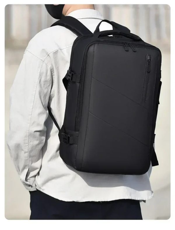 Sac à dos d'affaires pour homme, sac à dos pour ordinateur portable, sac USB étanche multi-extensible, sac de voyage, 03/Commute – Image 6