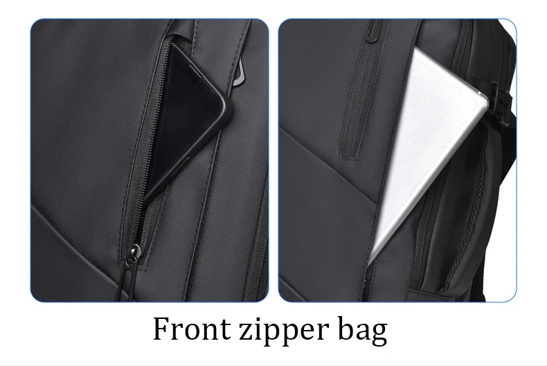 Sac à dos d'affaires pour homme, sac à dos pour ordinateur portable, sac USB étanche multi-extensible, sac de voyage, 03/Commute