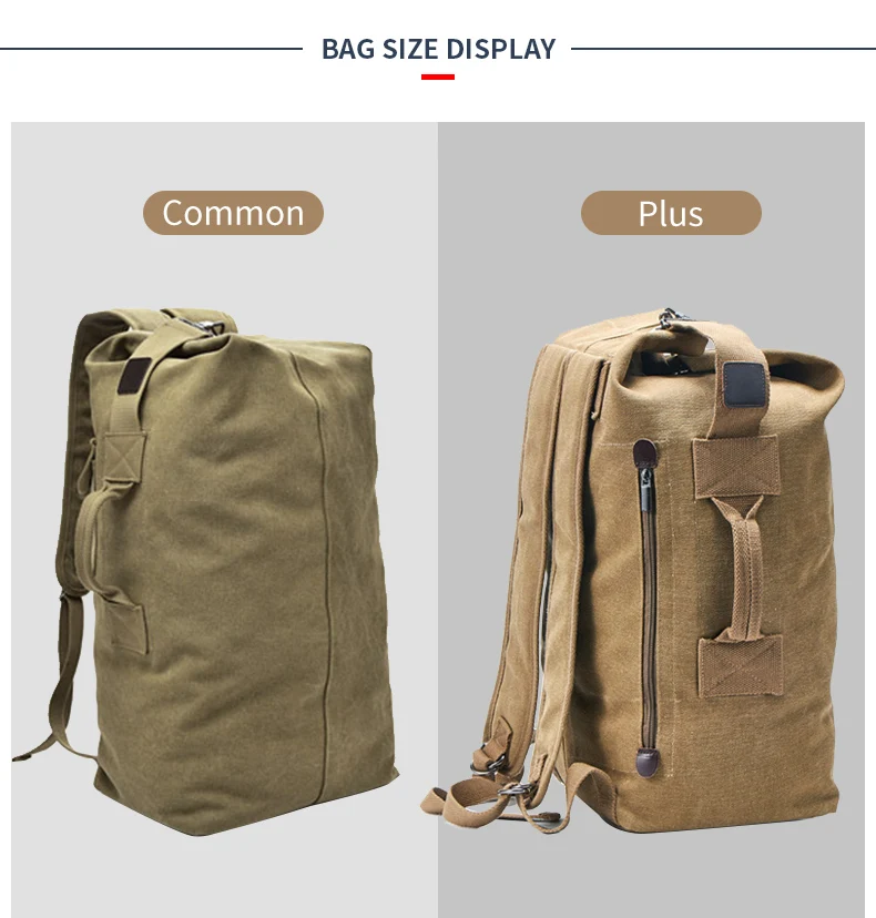 Grand sac de voyage d'alpinisme pour hommes, fourre-tout en toile, seau, à bandoulière, de l'armée, mochilas XA88C Grand sac de voyage d'alpinisme pour hommes, fourre-tout en toile, seau, à bandoulière, de l'armée, mochilas XA88C