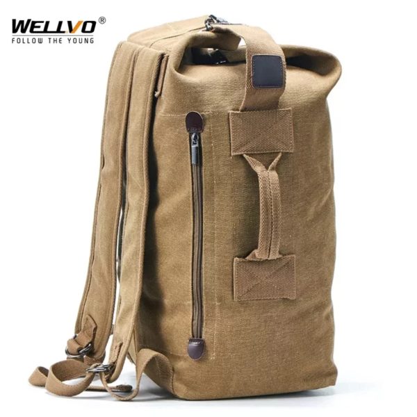 Grand sac de voyage d'alpinisme pour hommes, fourre-tout en toile, seau, à bandoulière, de l'armée, mochilas XA88C