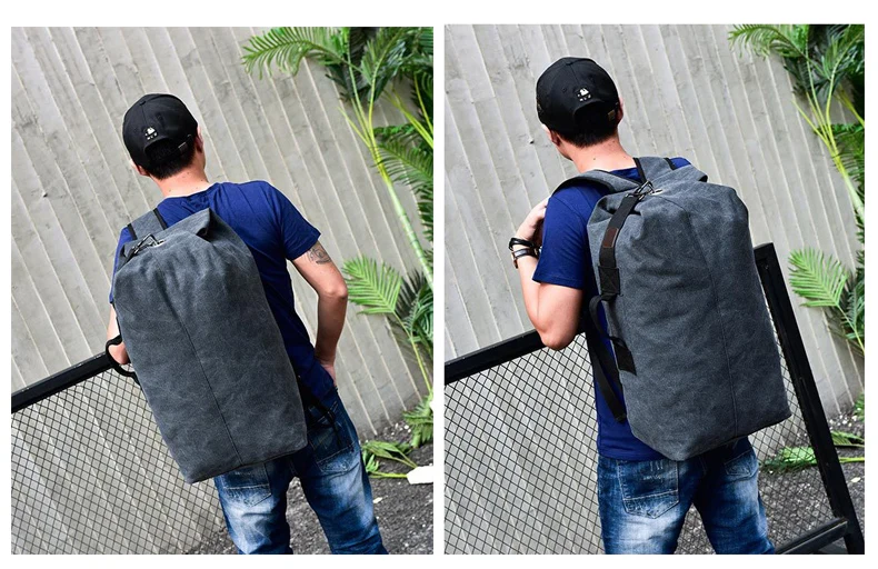 Grand sac de voyage d'alpinisme pour hommes, fourre-tout en toile, seau, à bandoulière, de l'armée, mochilas XA88C Grand sac de voyage d'alpinisme pour hommes, fourre-tout en toile, seau, à bandoulière, de l'armée, mochilas XA88C