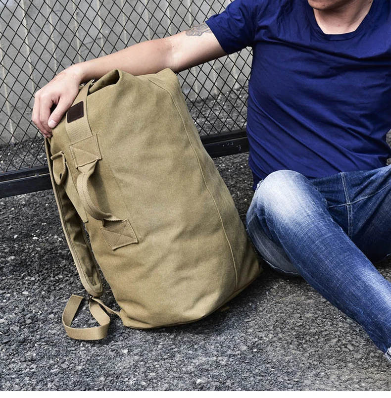 Grand sac de voyage d'alpinisme pour hommes, fourre-tout en toile, seau, à bandoulière, de l'armée, mochilas XA88C Grand sac de voyage d'alpinisme pour hommes, fourre-tout en toile, seau, à bandoulière, de l'armée, mochilas XA88C