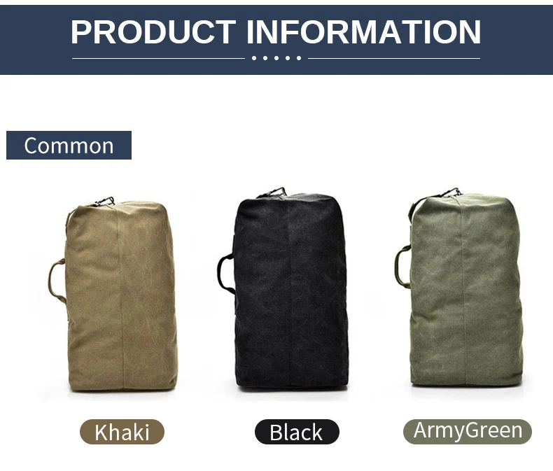Grand sac de voyage d'alpinisme pour hommes, fourre-tout en toile, seau, à bandoulière, de l'armée, mochilas XA88C Grand sac de voyage d'alpinisme pour hommes, fourre-tout en toile, seau, à bandoulière, de l'armée, mochilas XA88C