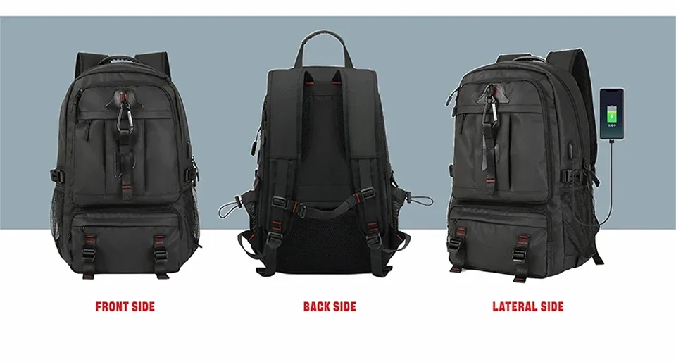 SWISS MILITARY-Sac à dos de voyage grande capacité pour homme, étanche, extensible USB, pour ordinateur portable, pour sports de plein air, 17.3