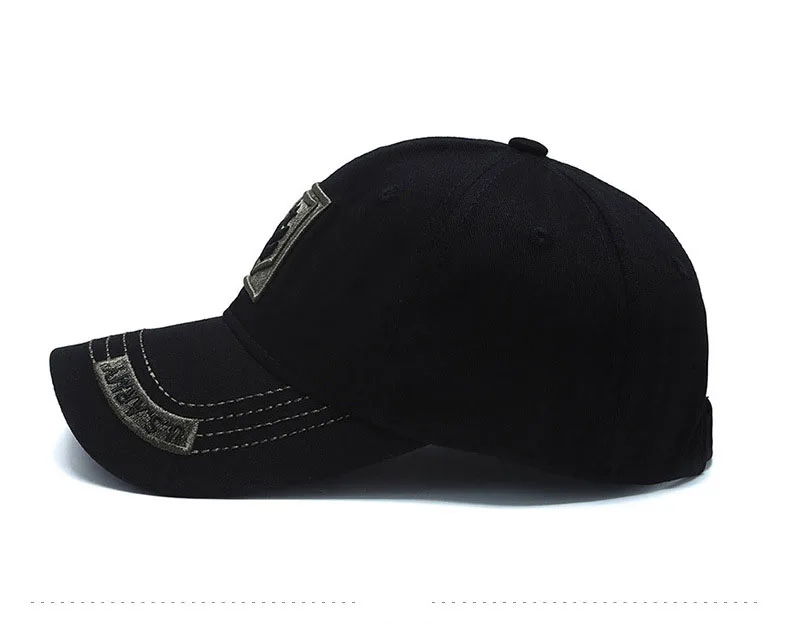 CamSolomon-Casquette de baseball brodée de l'armée américaine pour hommes et femmes, chapeau de protection solaire, casquette Snapback, Dulle, été, nouveau