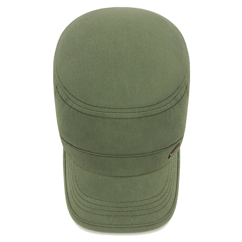 Chapeaux Snapback en coton décontracté classique, sports de plein air, casquette de baseball, casquette de cadet militaire plate, design de style, nouvelle mode