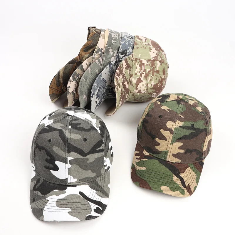 Casquette de Baseball ajustable pour l'été, chapeau de protection solaire, camouflage militaire, airsoft, chasse, camping, randonnée, pêche