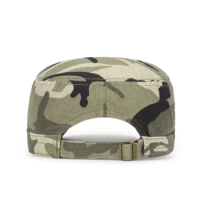 Casquette de baseball décontractée pour hommes et femmes, chapeaux Snapback de sport en plein air, militaire américain, dessus plat souple, conception de casquette de l'armée, nouvelle mode