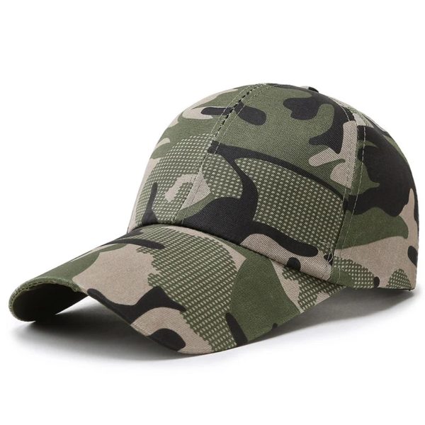 Casquette de Baseball ajustable pour l'été, chapeau de protection solaire, camouflage militaire, airsoft, chasse, camping, randonnée, pêche – Image 6
