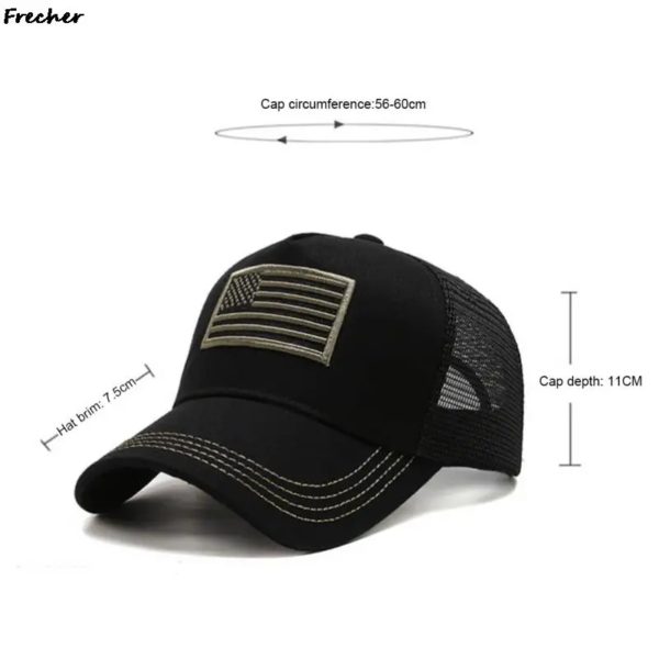 Mash-Casquette de baseball unisexe, chapeau de papa militaire, sensation américaine, hip hop, sports de plein air, DulArmy, hommes et femmes – Image 6