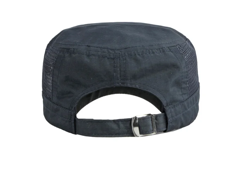 Chapeaux militaires à séchage rapide pour hommes, casquettes de baseball à dessus plat d'été, casquette de l'armée extérieure pour femmes, maille respirante