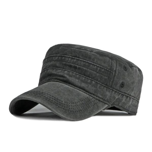 Casquettes de baseball de l'armée pour hommes et femmes, dessus plat, solide, garçon, chasse, militaire, DulSnapback, mâle, été, noir, soldat, papa, chapeaux – Image 3