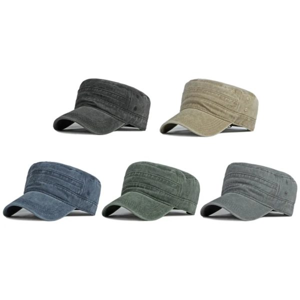 Casquettes de baseball de l'armée pour hommes et femmes, dessus plat, solide, garçon, chasse, militaire, DulSnapback, mâle, été, noir, soldat, papa, chapeaux – Image 2