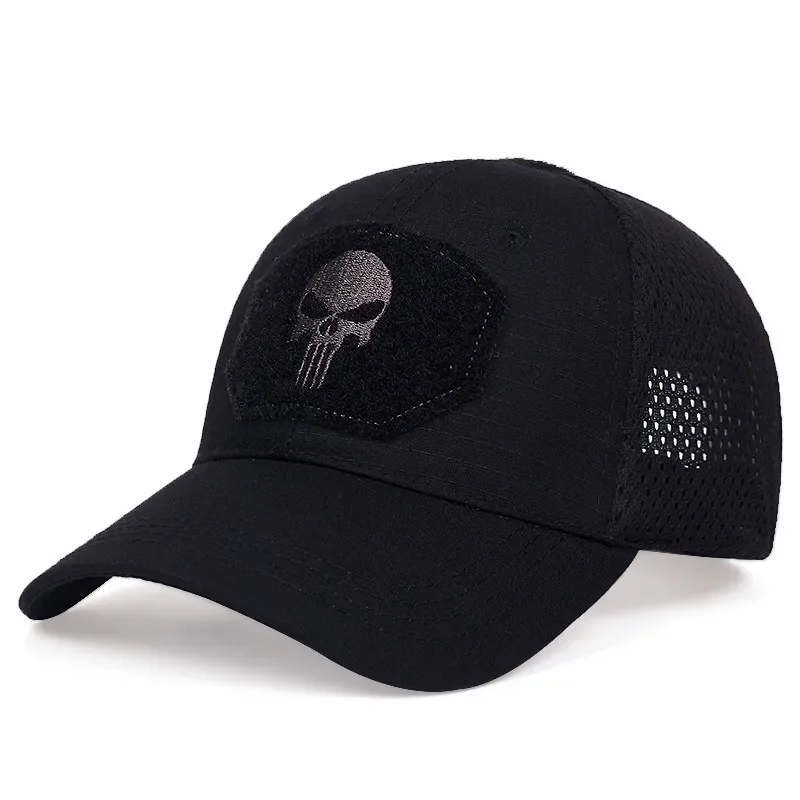 Casquettes de baseball en maille pour hommes et femmes, couvre-chef de camionneur, couvre-chef d'extérieur, couvre-chef militaire, pare-soleil, été, airsoft