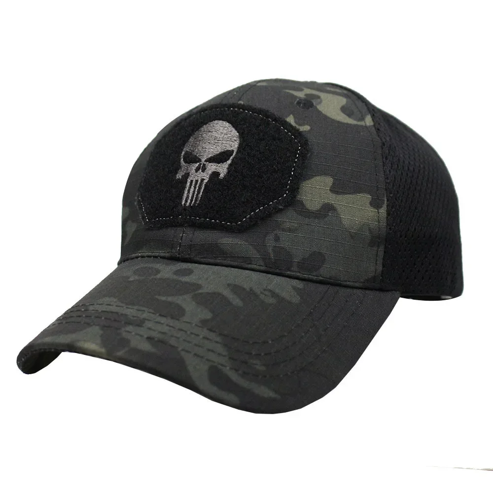 Casquettes de baseball en maille pour hommes et femmes, couvre-chef de camionneur, couvre-chef d'extérieur, couvre-chef militaire, pare-soleil, été, airsoft