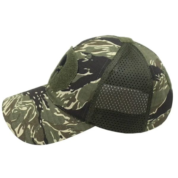Casquettes de baseball en maille pour hommes et femmes, couvre-chef de camionneur, couvre-chef d'extérieur, couvre-chef militaire, pare-soleil, été, airsoft – Image 4