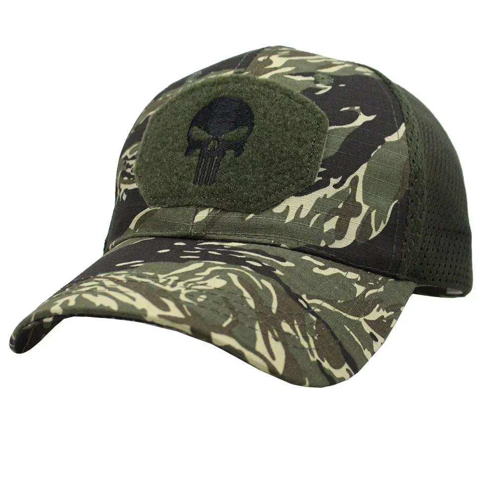 Casquettes de baseball en maille pour hommes et femmes, couvre-chef de camionneur, couvre-chef d'extérieur, couvre-chef militaire, pare-soleil, été, airsoft