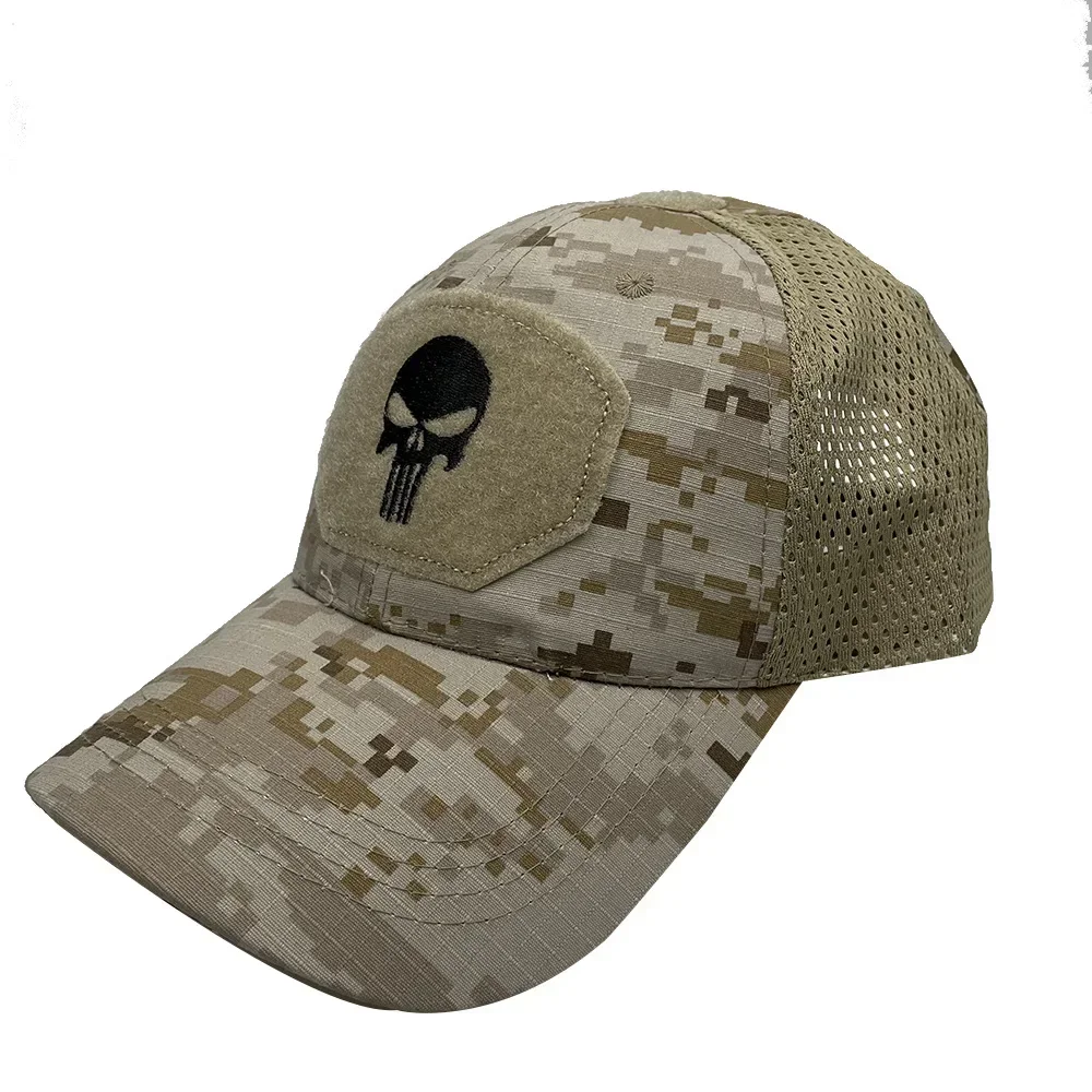 Casquettes de baseball en maille pour hommes et femmes, couvre-chef de camionneur, couvre-chef d'extérieur, couvre-chef militaire, pare-soleil, été, airsoft